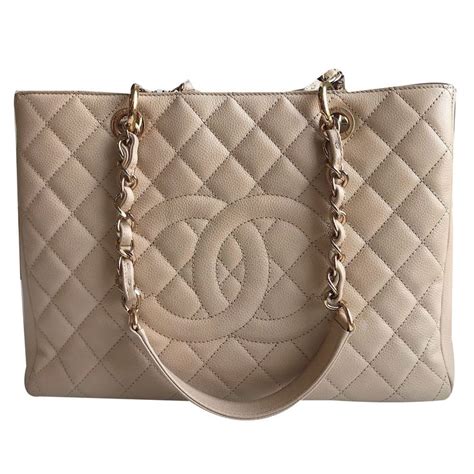 chanel grand shopper beige